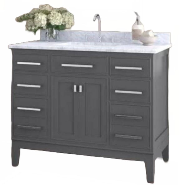 Golden White Standing 32Inch PVC Bathroom Vanity Best Bathroom